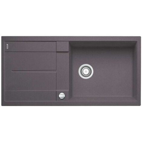 Blanco Metra XL 6 - Évier en silgranit, 99x49 mm, avec commande excentrique, gris roche 518883