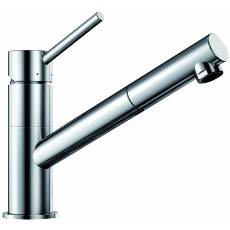 Blanco – Mitigeur d’évier avec douchette extractible – Finition chrome – Bec pivotant 120° – Flexible 1500 mm pour nettoyage efficace