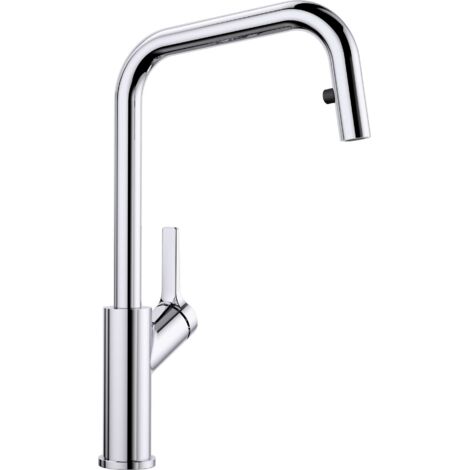 Blanco - Mitigeur d’évier, avec douchette extractible, chrome 520765