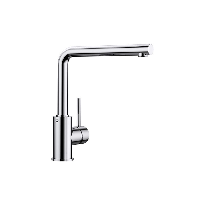 Blanco - MILA sink mixer with right angle and 360° swivel arm, chrome