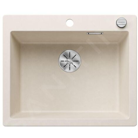 Blanco Pleon 6 - Évier en Silgranit, 615x510 mm, avec commande du vidage, InFino, blanc doux 527136