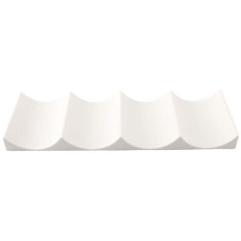 (Blanco) Portabotellas para refrigerador, 1 pieza, tapete para guardar botellas, botellero de plástico apilable, botellero, portabotellas para cocina, refrigerador