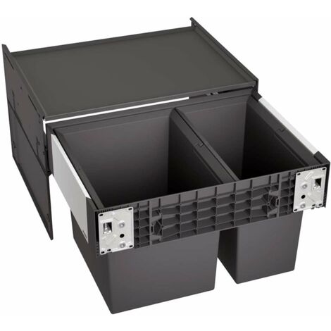 Blanco – Poubelle encastrable tri sélectif 49 l – 2 compartiments – Ouverture avant – Dimensions 450x400x361 mm – 526203