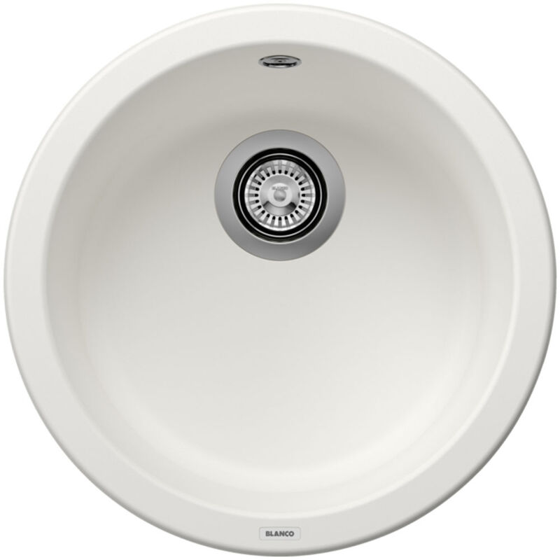 Blanco - Rondo - Évier en Silgranit, diamètre 450 mm, blanc 511621