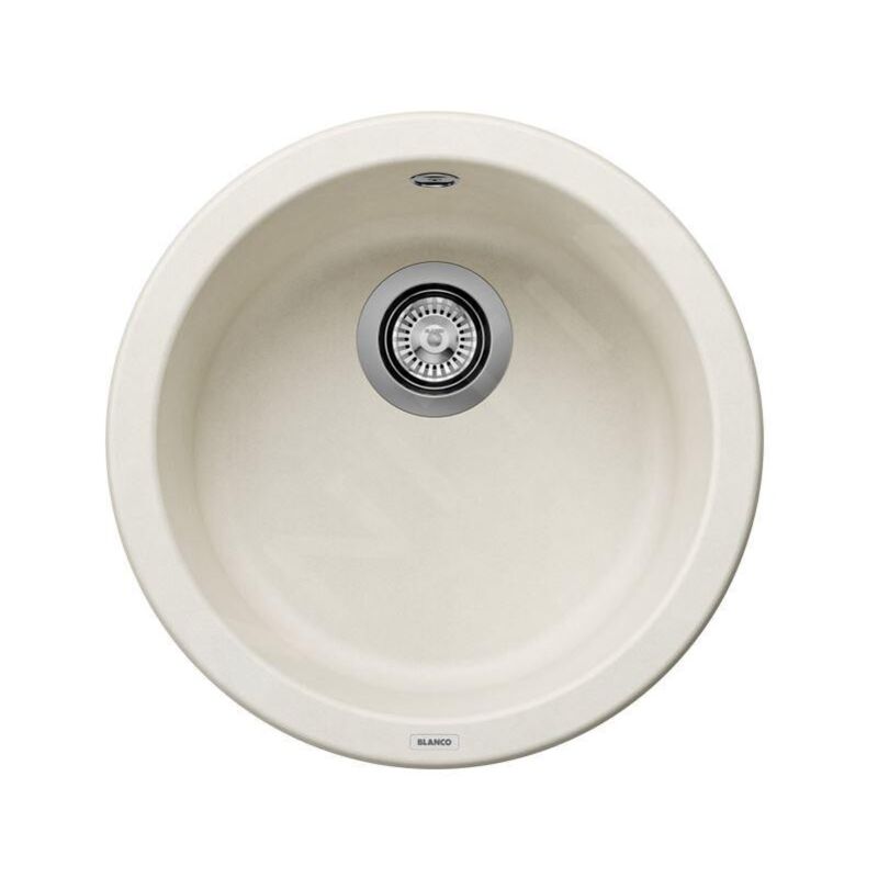 Blanco - Rondo - Évier en silgranit, diamètre 450 mm, blanc doux 527057