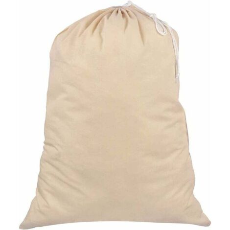 Blanco roto (2 piezas) 1 bolsa de lavandería extra grande y resistente, 55 cm x 45 cm