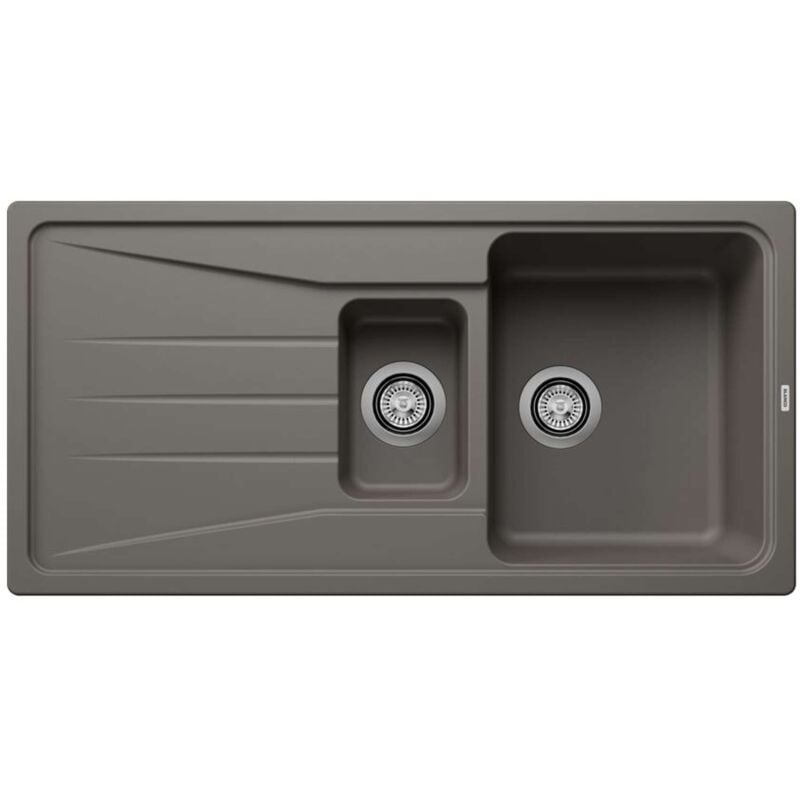 Blanco - Sona 6 - Évier en Silgranit, 100x50 cm, gris 527337