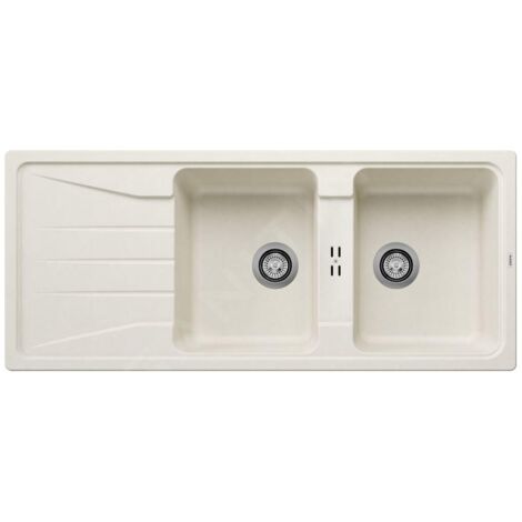 Blanco Sona 8 - Évier en silgranit, 1160x500 mm, blanc doux 527156