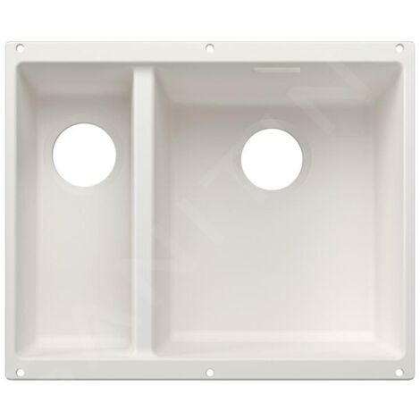 Blanco Subline 340/160 - Évier en silgranit, 53x40 mm, bac à droite, blanc 527815