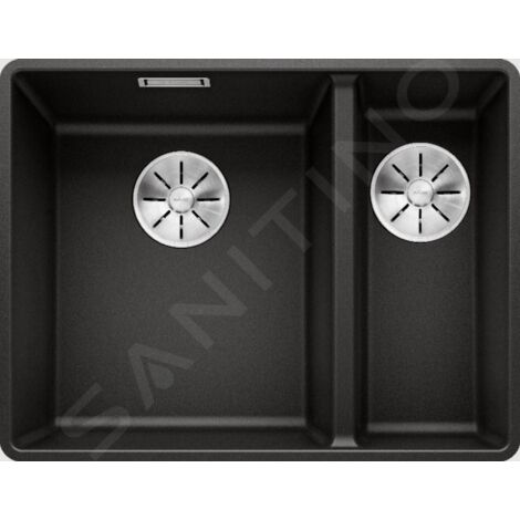 Blanco Subline 340/160 - Évier en silgranit, 552x427 mm, bac à gauche, noir 525984