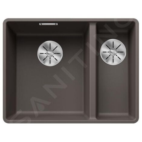 Blanco Subline 340/160 - Évier en silgranit, 552x427 mm, évier à gauche, InFino, gris 527344
