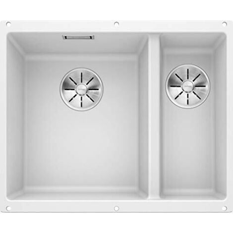 Blanco Subline 340/160 - Lavello in silgranit, 56x46 cm, vasca a sx, bianco 523552