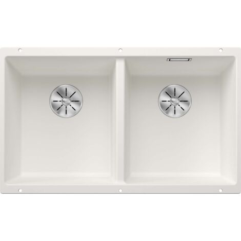 Blanco Subline 350/350 U Infino Bianco - Lavello Composito, 755x460 mm, 2 Vasche, 1523578