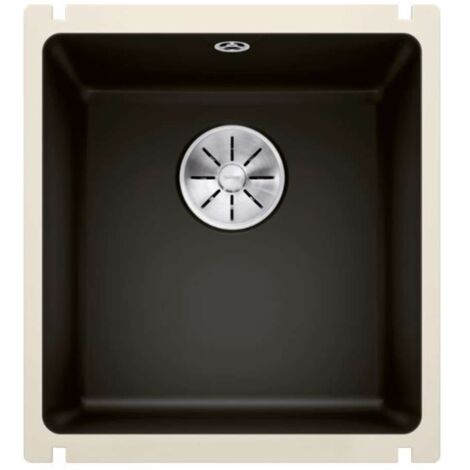 Blanco Subline 375 - Lavello in ceramica, 46x41 cm, InFino, nero 523732