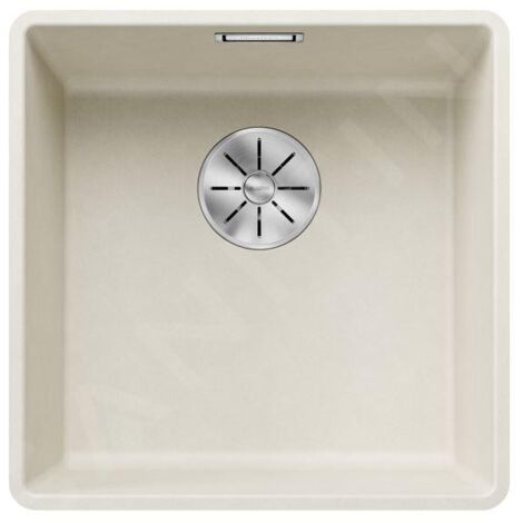 Blanco Subline 400 - Évier en silgranit, 427x427 mm, InFino, blanc doux 527165