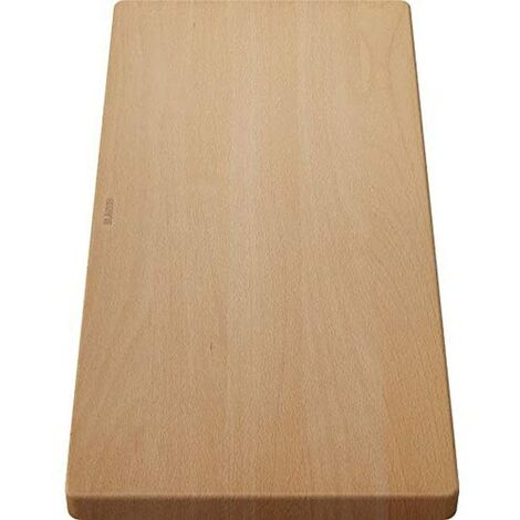 BLANCO Tagliere in faggio massiccio 540 x 260 mm Per lavelli e piatti con installazione classica dall'alto Il tagliere guidato sui bordi esterni del lavello permette di lavorare in modo
