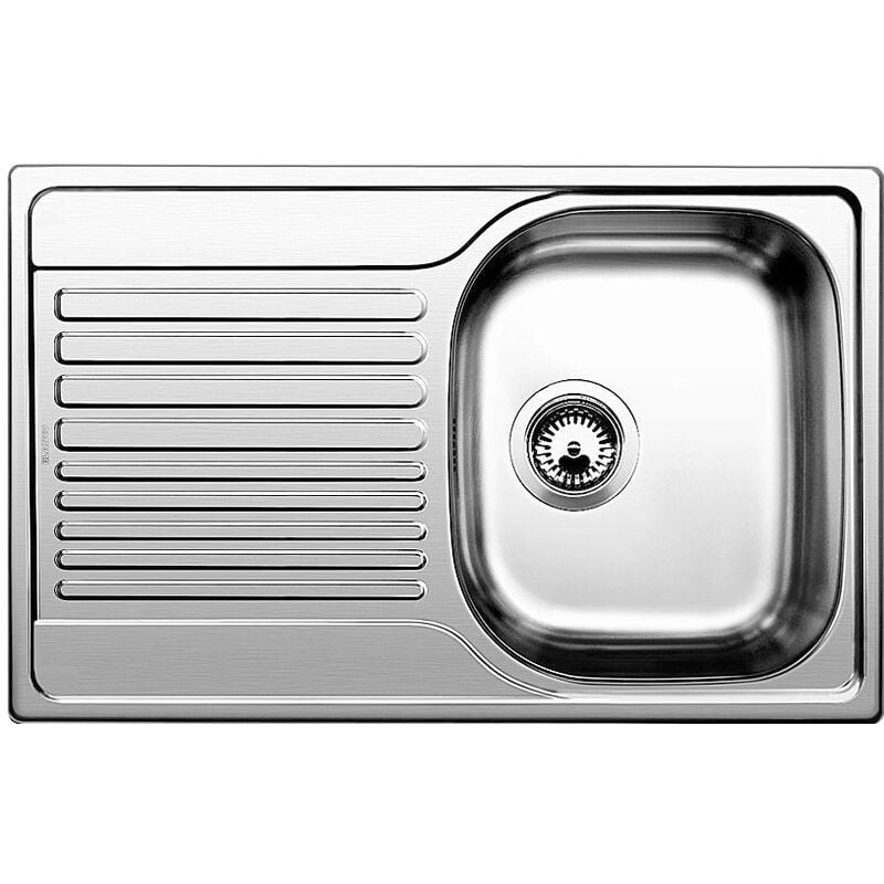 Tipo 45 s Compact sink 780x500 mm, Glossy stainless steel (513441) - Blanco
