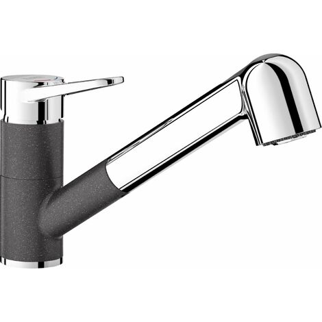 Blanco Wega S - Miscelatore da lavello con doccetta estraibile, antracite/cromo 526420