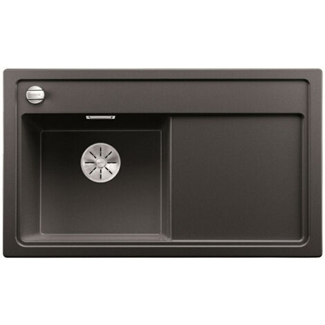 Blanco Zenar 45 - Évier en silgranit, 860x510 mm, avec commande de vidage, noir 526034