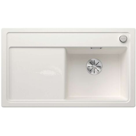 Blanco Zenar 45 - Silgranitspüle, 86x51 cm, mit Ablaufbedienung, InFino, weiß 523788