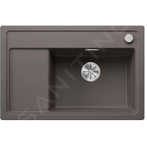 Blanco Zenar XL 6 - Évier en silgranit, 780x510 mm, avec commande de vidage, InFino, gris 527368