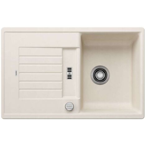 Blanco Zia 45 - Lavello in silgranit, 78x50 cm, con comando remoto dello scarico, bianco fine 527199