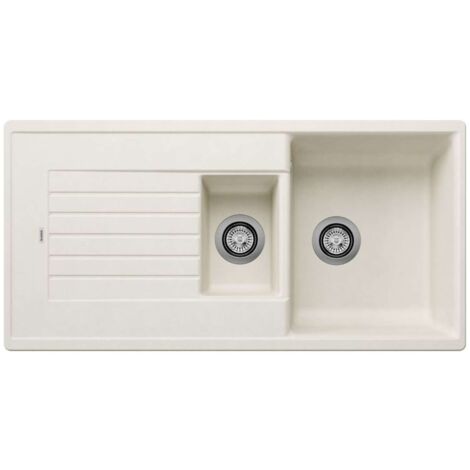 Blanco Zia 6 - Lavello in silgranit, 100x50 cm, bianco fine 527207