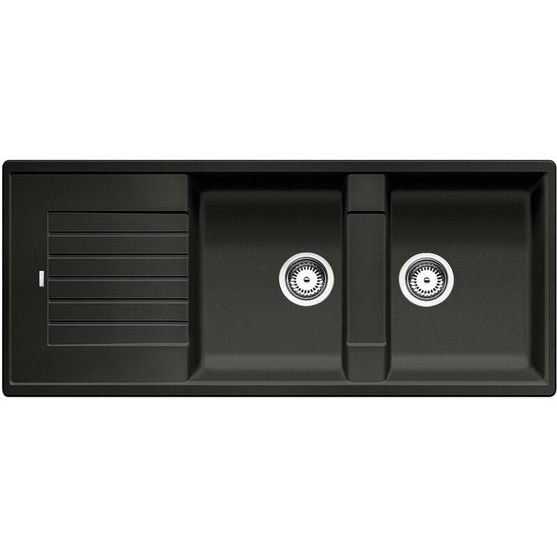Blanco - Zia 8 - Évier en silgranit 116x50 cm, noir 526027
