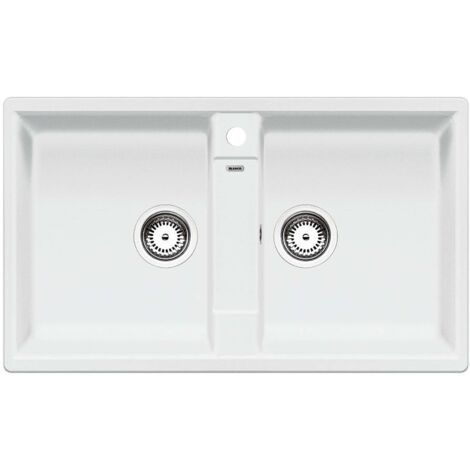Blanco Zia 9 - Silgranitspüle, 86x50 cm, Weiß 516678