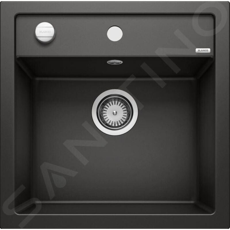 Blanco - Dalago 5 - Évier en silgranit, 52x51 cm, avec commande de vidage, noir 525871