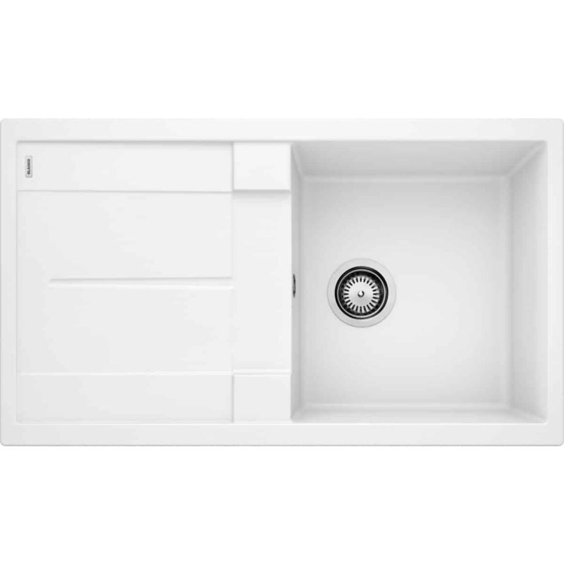 Blanco - Evier Metra 5S Silgranit - blanc - Vidage : Manuel