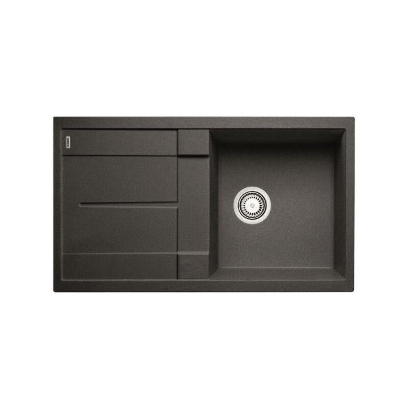 Evier à encastrer 50cm manuel anthracite avec siphon - Blanco - 513221