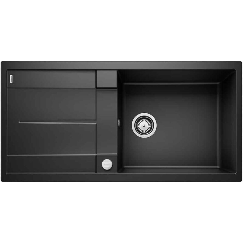 Blanco - Evier Metra xl 6S Silgranit - noir - Vidage : Automatique