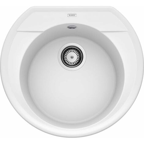 Evier Blanco Rondoval 45 Silgranit - Blanc - Vidage : Automatique