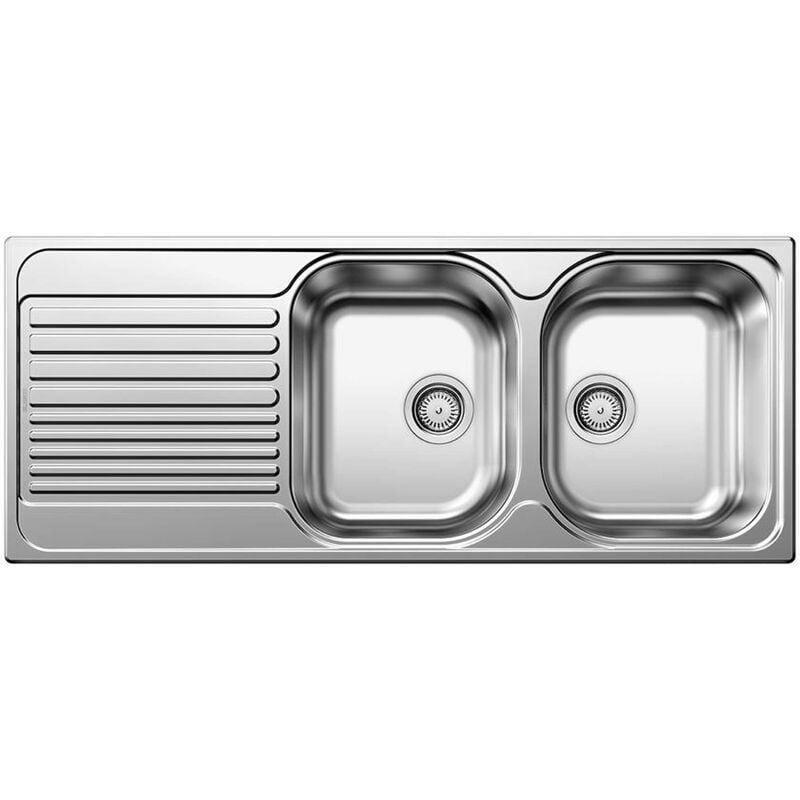 Tipo 8 - Évier, 121x50 cm, inox 511925 - Blanco