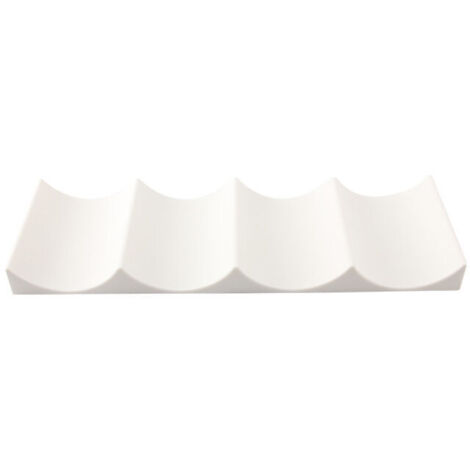 （Blanc）Porte Bouteille Frigo 1 Pièces Tapis de Rangement à Bouteille Casier à Bouteilles en Plastique Empilable Étagère à Vin Porte Bouteille pour Cuisine Réfrigérateur