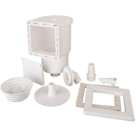 (Blanc)Skimmer standard pour piscines acier GRE - Blanc de Gre