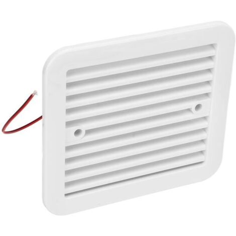 (Blanc)Ventilateur de ventilation - 12V - Compact - 3000 tr/min - 3,3 m³/min
