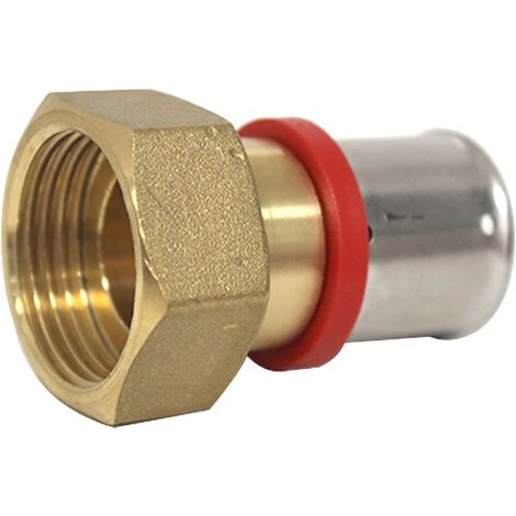 Blansol – Raccord multicouche à sertir femelle écrou libre 1' – Ø26x3,0 – Laiton – Norme CSTB pour connexions fiables en plomberie