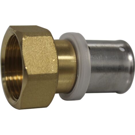 Blansol – Raccord multicouche à sertir femelle écrou libre 3/4' – Ø20x2,0 mm – Laiton résistant à la corrosion – Norme CSTB