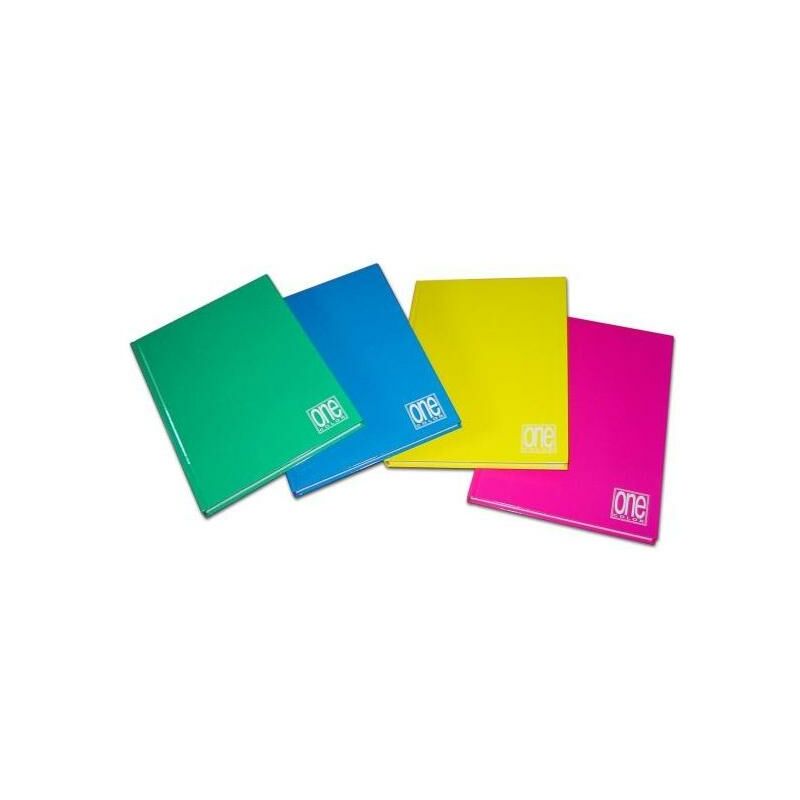 Image of One color quaderno A5 60 gr cartonato quadretti 5MM 72 fogli conf 5 Pz. - Blasetti