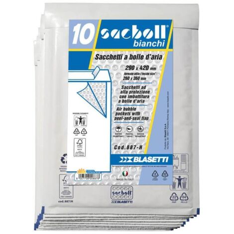 Blasetti Sacboll Bianchi busta Bianco 10 pz