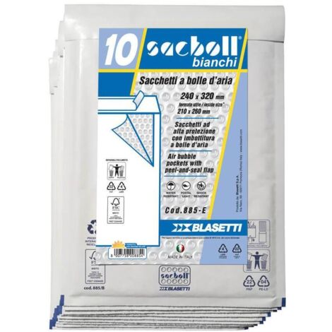 Blasetti Sacboll Bianchi busta Bianco 10 pz