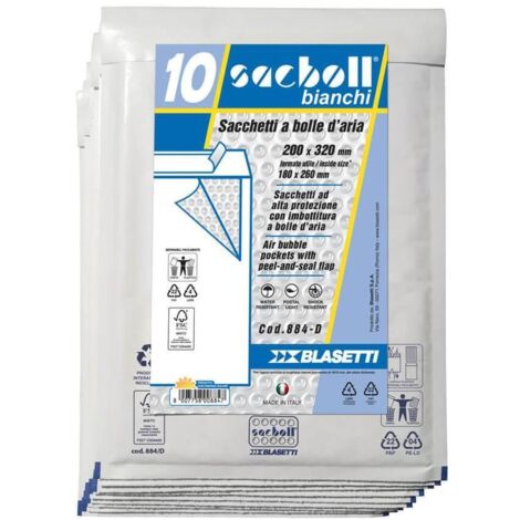 Blasetti Sacboll Bianchi busta Bianco 10 pz
