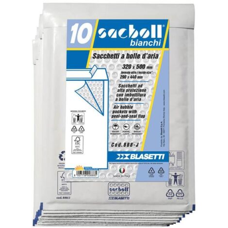Blasetti Sacboll Bianchi busta Bianco 10 pz