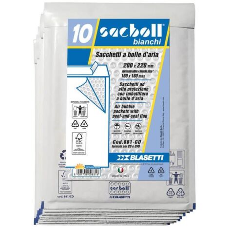 Blasetti Sacboll Bianchi busta Bianco 10 pz