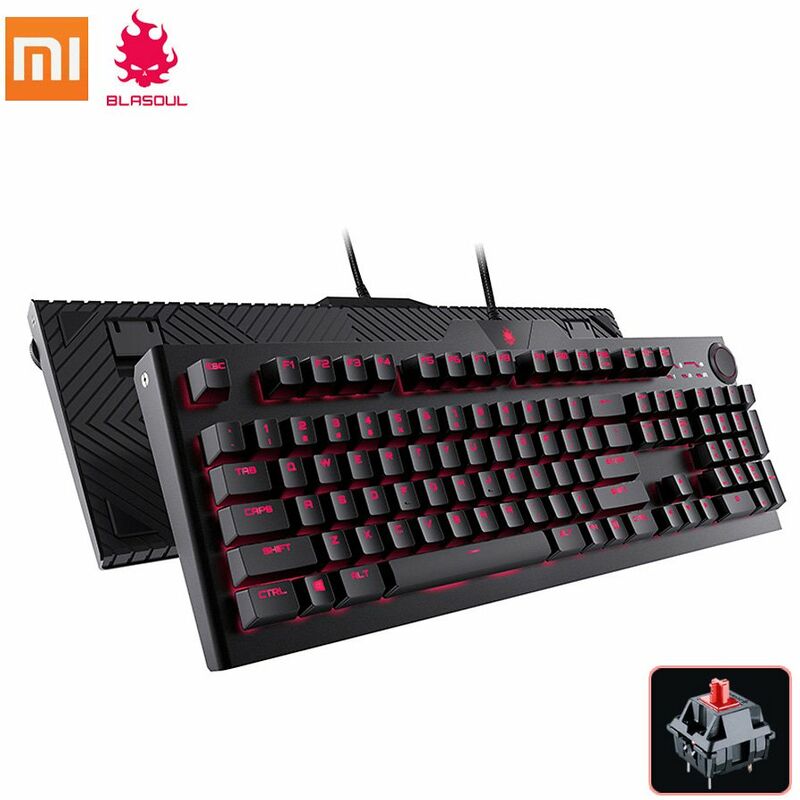 

Y520 Teclado mecanico para juegos 104 teclas Retroiluminacion RGB Retroiluminada 1.8m Edicion con cable para PC Laptop Gamer,Interruptor rojo