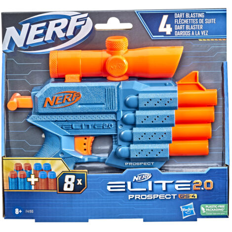 Blaster Nerf Elite 2.0 Prospect QS-4 + 8 fléchettes