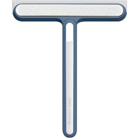 (Blau) 2-in-1 für Duschabzieher, Fensterabzieher, Duschabzieher, Fensterputzer, Haushalts-Fensterwischer, Glasbürste, Abzieher-Werkzeug für Badezimmer, Spiegel, Fensterreinigung, Fliesen