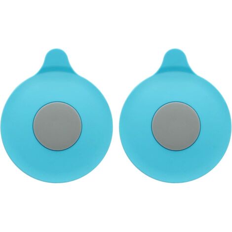 (Blau) Abflussstopfen, 2er-Pack Badewannen-Abflussstopfen aus Silikon und Gummi